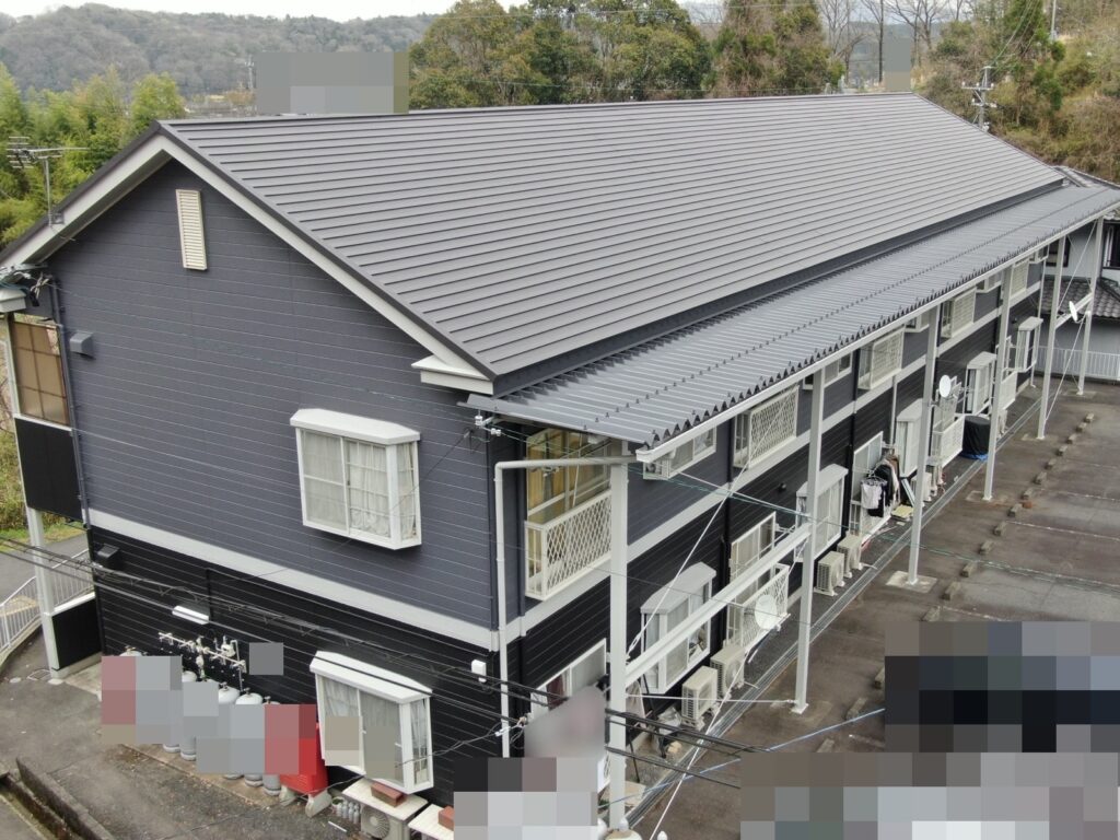 土岐市　アパート　外壁塗装後