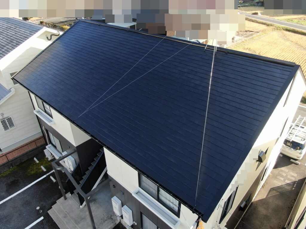 瑞浪市　アパート　屋根外壁塗装工事　完成